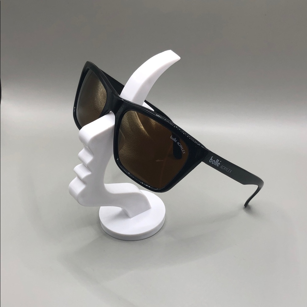Vintage Bolle Acrylex France Black Brown Cat Eye Sunglasses-Unisex 528